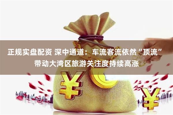 正规实盘配资 深中通道：车流客流依然“顶流” 带动大湾区旅游关注度持续高涨